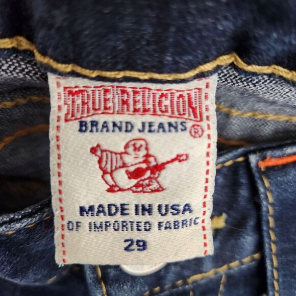 True Religion Jeans Joey SZ 29 Low Rise Y2K‎ Flare Flap Pocket Denim Boot Cut - Picture 11 of 14